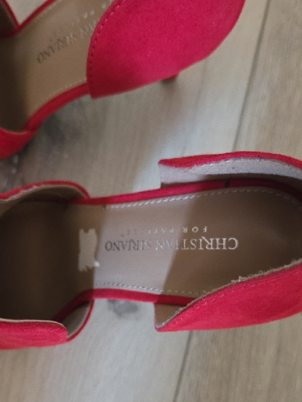Women's Red Suede Pointed-Toe Stiletto Heels - Picture 3 of 6